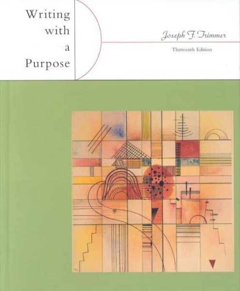 Writing with a Purpose cover