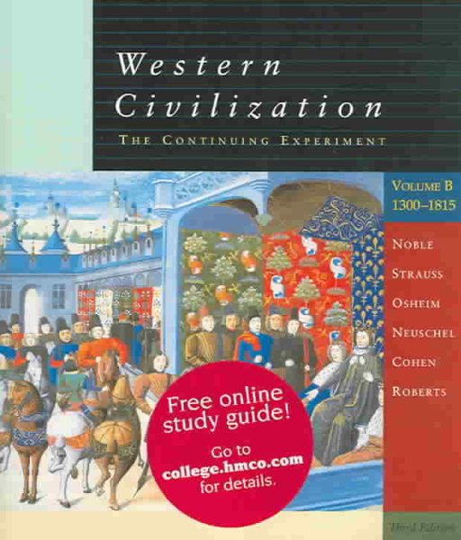 Western Civilization, Volume B, Third Edition cover