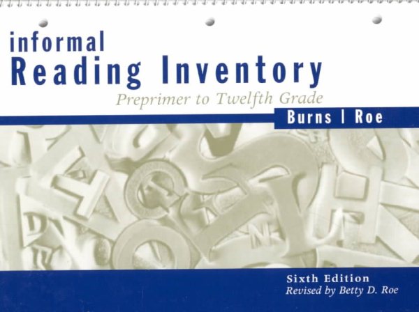 Informal Reading Inventory: Preprimer to Twelfth Grade, Sixth Edition cover