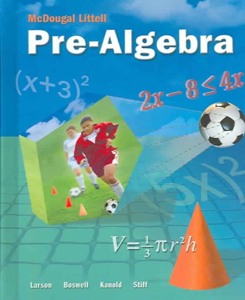 McDougal Littell Pre-Algebra: Student Edition 2005 cover