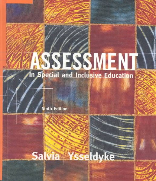 Assessment: In Special and Inclusive Education cover