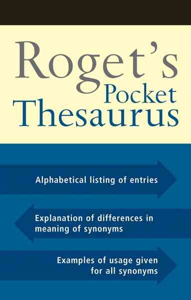 Roget's Pocket Thesaurus cover