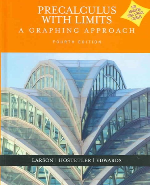 Precalculus With Limits: A Graphing Approach (Advanced Placement Version) 4th Edition cover