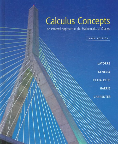 Calculus Concepts: An Informal Approach to the Mathematics of Change