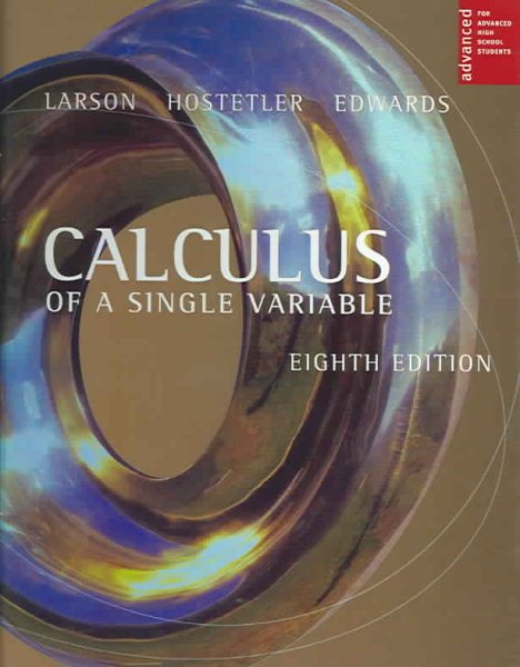 Calculus of a Single Variable cover
