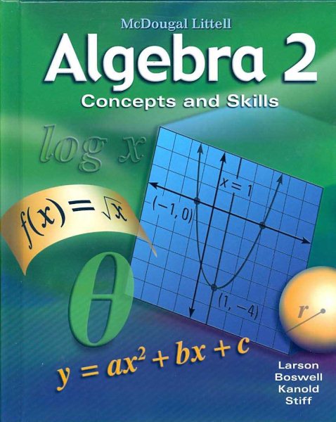 Algebra 2: Concepts and Skills: Student Edition 2008 cover