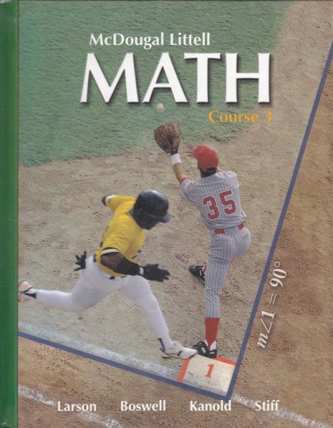 McDougal Littell Math Course 3: Student Edition 2007 cover