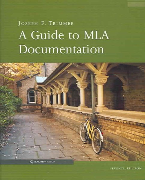 A Guide to MLA Documentation cover