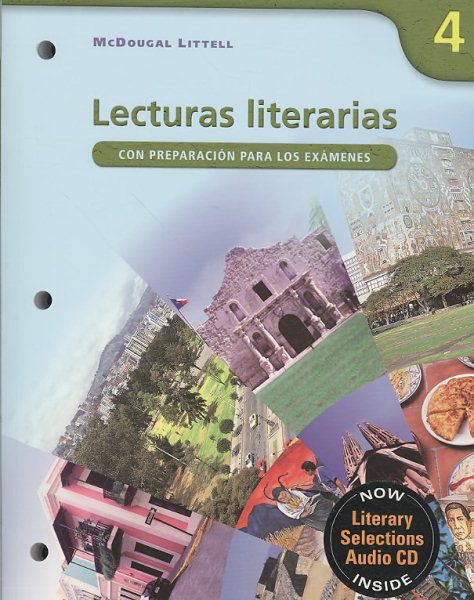 ¡Avancemos!: Lecturas Literarias PE with Audio CD Level 4 (Spanish Edition) cover