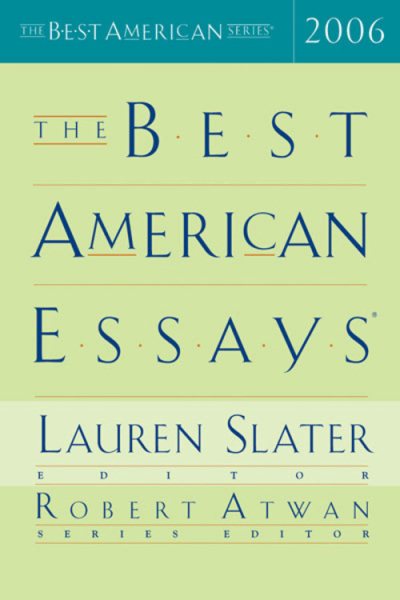 The Best American Essays 2006 cover