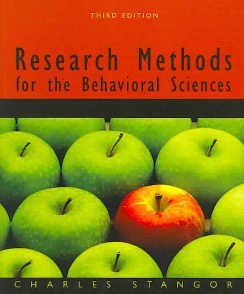 Research Methods for the Behavioral Sciences cover