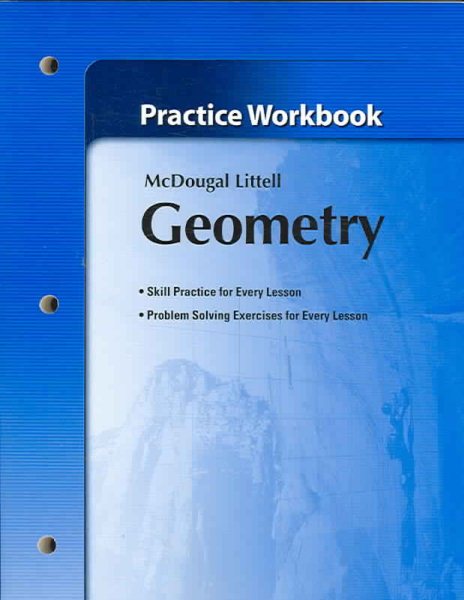 Holt McDougal Larson Geometry: Practice Workbook cover