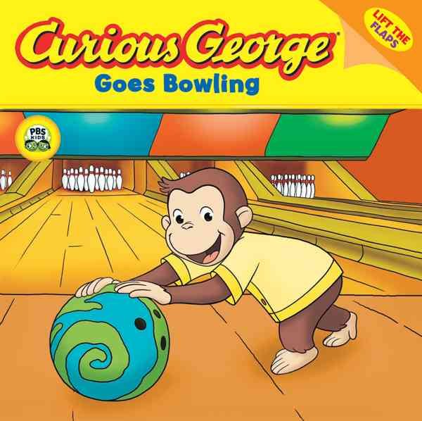 Curious George Goes Bowling (CGTV Lift-the-Flap 8x8) cover