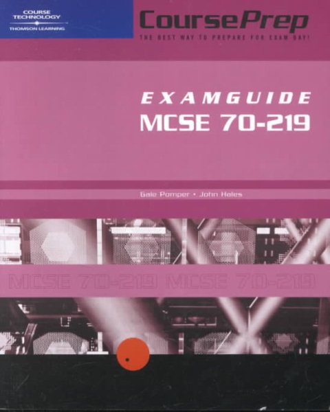 MCSE CoursePrep ExamGuide: Exam #70-219, Designing a Windows 2000 Directory Services Infrastructure cover