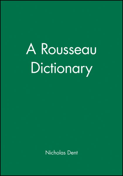A Rousseau Dictionary cover