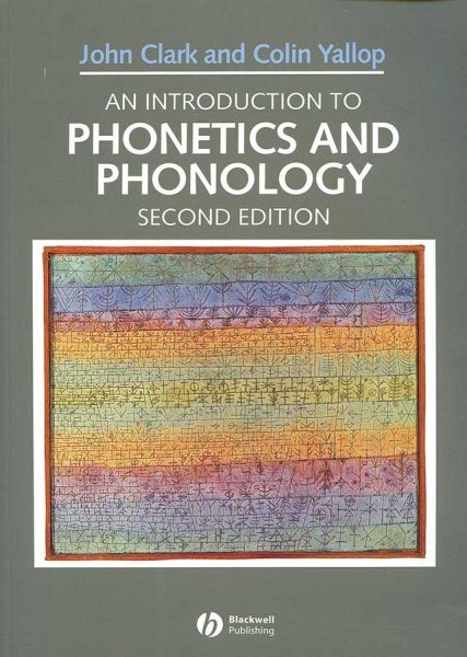 An Introduction to Phonetics and Phonology (Blackwell Textbooks in Linguistics) cover