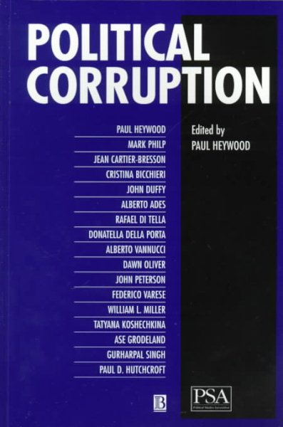 Political Corruption (Political Studies Special Issues) cover