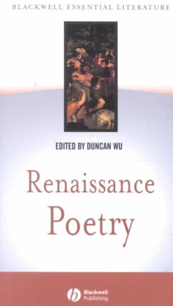 Renaissance Poetry cover