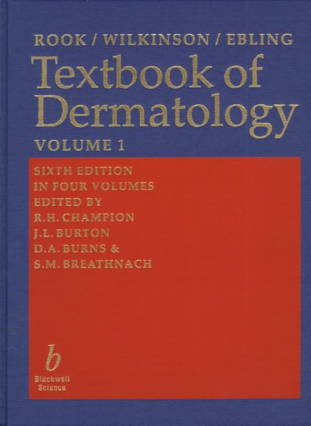 Rook/Wilkinson/ebling: Textbook of Dermatology (Four-Volume Set) cover