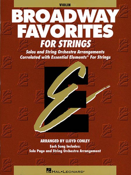 Essential Elements Broadway Favorites for Strings - Violin 1/2 cover