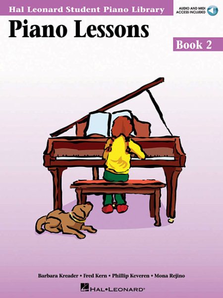 Piano Lessons Book 2 - Audio and MIDI Access Included: Hal Leonard Student Piano Library cover