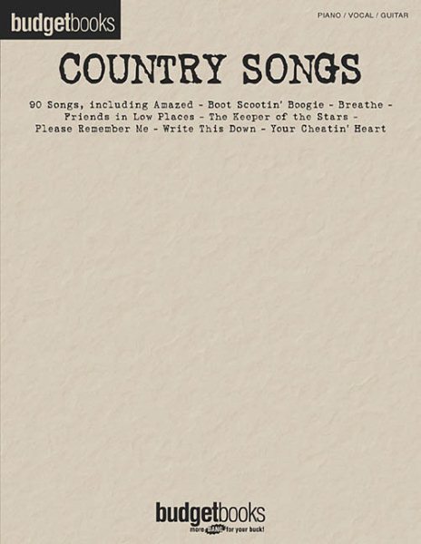 Country Songs: Budget Books cover