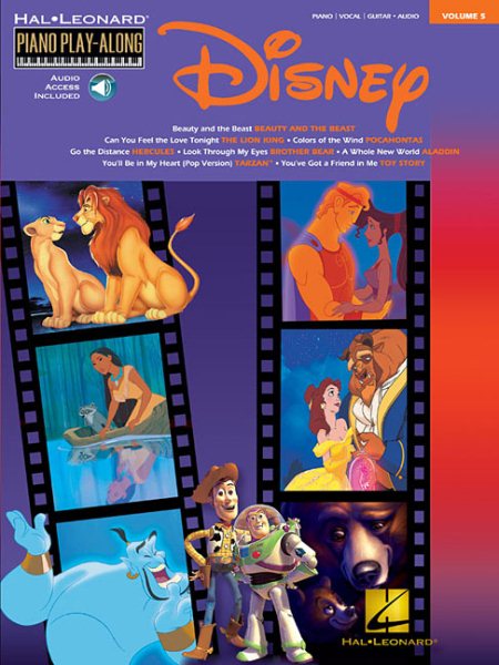 Disney: Piano Play-Along Volume 5 (Hal Leonard Piano Play-Along) cover