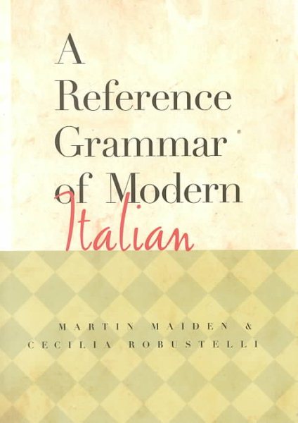Reference Grammar of Modern Italian cover