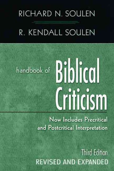 Handbook of Biblical Criticism, Third Edition, Revised & Expanded cover