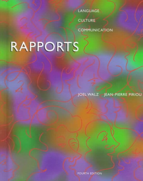 Rapports: Language, Culture, Communication (English and French Edition) cover