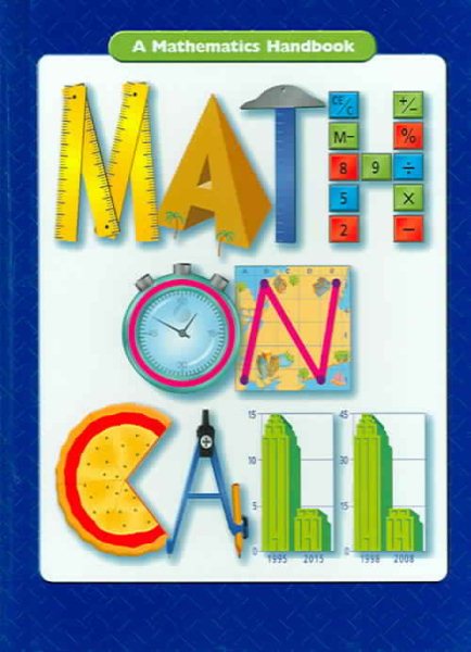 Math on Call: Handbook (Hardcover) Grades 6-8 2004 cover