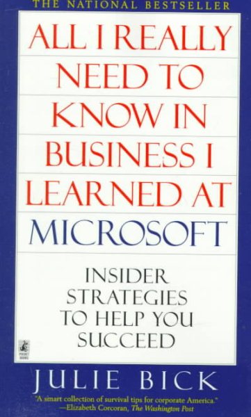 All I Really Need to Know in Business I Learned at Microsoft cover