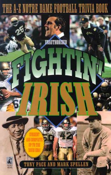 Fightin Irish the a Z Notre Dame Trivia Book cover