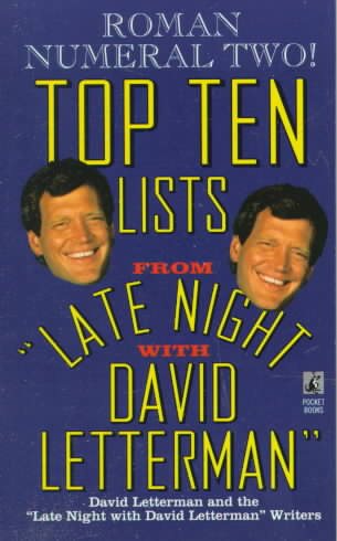 Roman Numeral Two! Top Ten Lists from "Late Night with David Letterman" cover