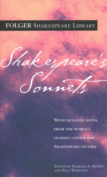 Shakespeare's Sonnets (Folger Shakespeare Library) cover