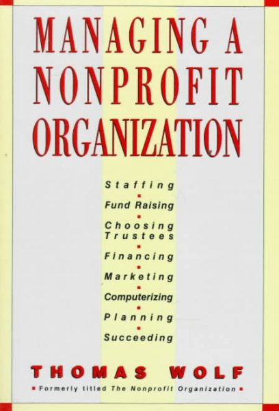 Managing a Non-Profit Organization cover