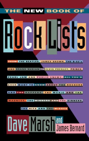 The New Book of Rock Lists cover