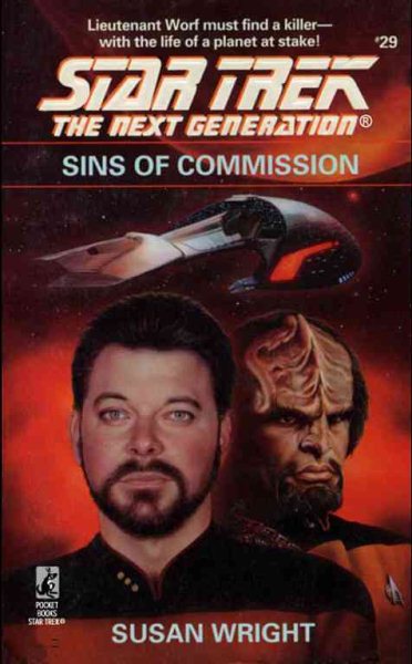 Sins of Commission (Star Trek The Next Generation, No 29) cover