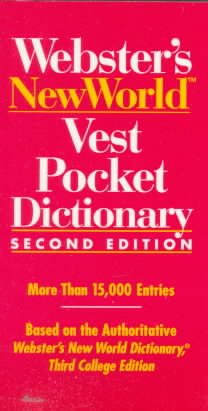 Webster's New World Vest Pocket Dictionary cover