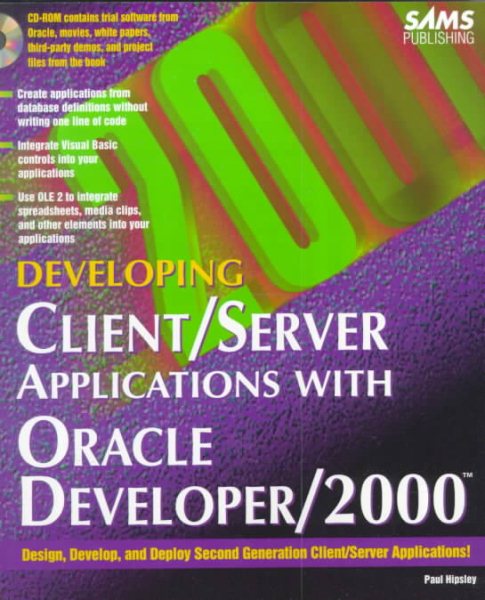 Developing Client/Server Applications With Oracle Developer/2000 cover
