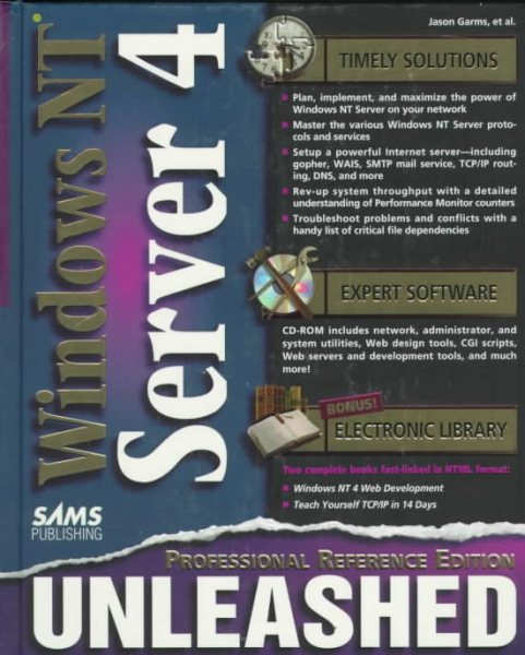 Windows Nt 4 Server Unleashed: Professional Reference Edition cover