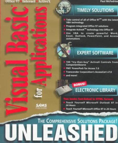 Visual Basic for Applications Unleashed cover