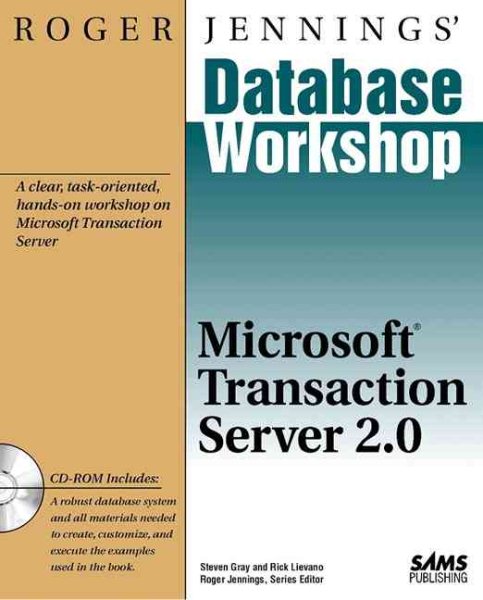 Roger Jennings' Database Workshop: Microsoft Transaction Server 2.0 cover