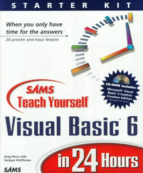 Sams' Teach Yourself Visual Basic 6 in 24 Hours (Teach Yourself) cover