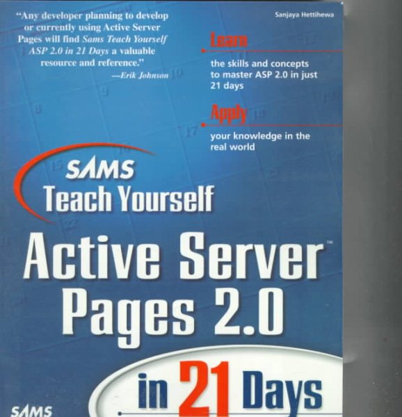Sams Teach Yourself Active Server Pages 2.0 in 21 Days (Teach Yourself Series) cover