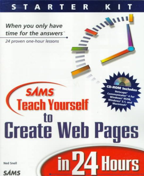 Sams Teach Yourself to Create Web Pages in 24 Hours (Teach Yourself in 24 Hours Series) cover