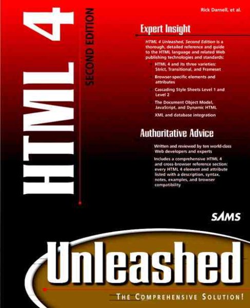 HTML 4 Unleashed cover
