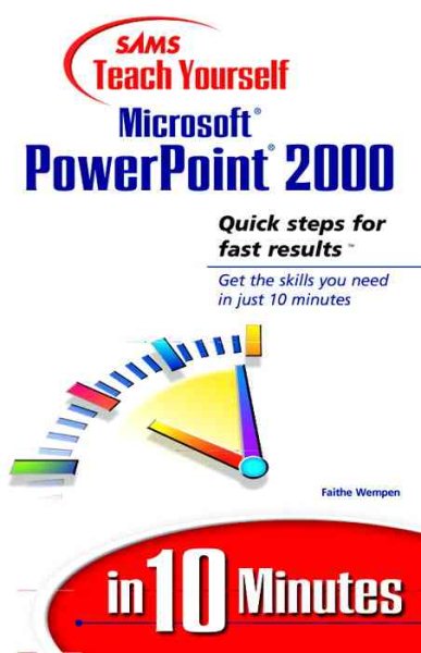Sams Teach Yourself Microsoft PowerPoint 2000 in 10 Minutes cover