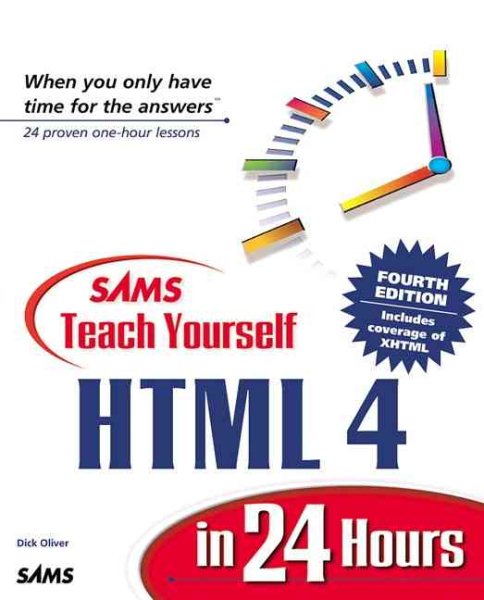 Teach Yourself HTML 4 in 24 Hours (Sams Teach Yourself...in 24 Hours) cover