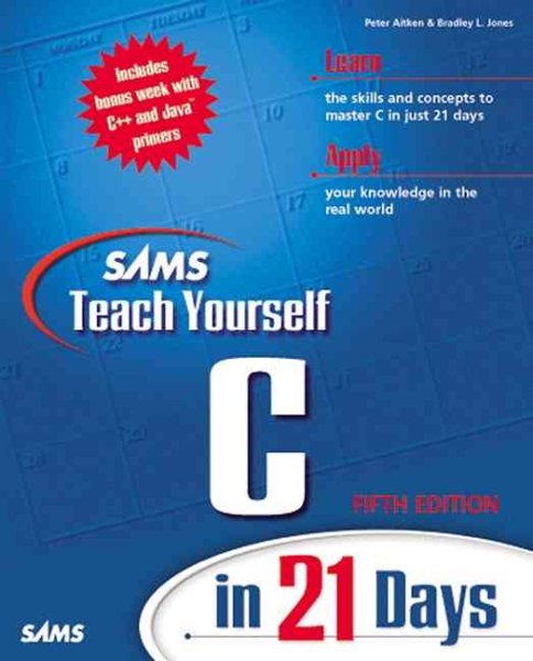 Sams Teach Yourself C in 21 Days, Fifth Edition (5th Edition) cover